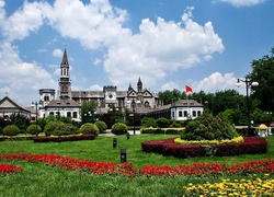 Jinan, Gmach, Uniwersytetu, Shandong, Park