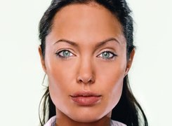 Angelina Jolie, niebieskie oczy