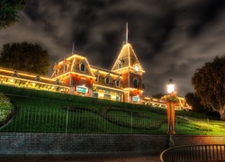 Disneyland, Ogród, Chmury, Kalifornia