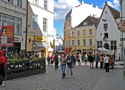 Estonia, Ulica, Domy, Ludzie