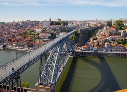 Portugalia, Porto, Miasto, Most, Rzeka