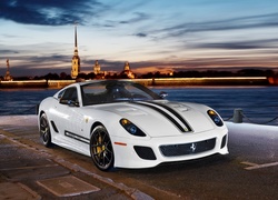 Ferrari, 599 GTO, Panorama, Miasta, Zmrok