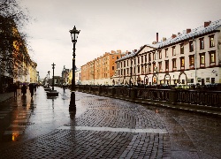 St Petersburg, Rosja, Ulica, Zachmurzenie