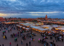 Maroko, Marrakesz, Targ, Ludzie