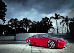 Czerwony, Lexus, LF-LC, 2012, Palmy