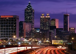 Stany Zjednoczone, Atlanta, Miasto, Noc