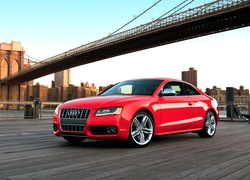 Czerwone, Audi, S5, Most