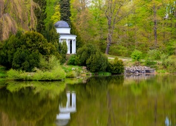 Park, Altana, Staw, Krzewy