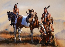 Konie, Indianie