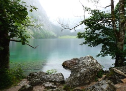 Jezioro, Kamienie, Mgła