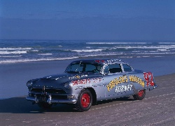 Zabytkowy, Hudson, Hornet, 1954, Morze, Plaża