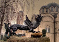 Macedonia, Cerkiew, Pomnik, Brzoza