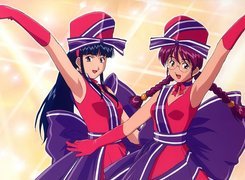 Sakura Wars, kapelusz, okulary