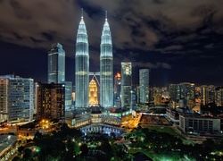 Malezja, Kuala Lumpur, Miasto, Noc