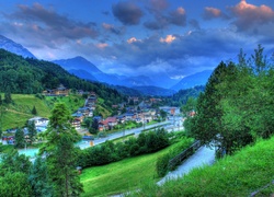 Miasteczko, Bertchesgaden, Panorama