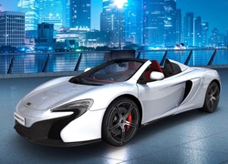 McLaren, 650S, Most, Panorama, Miasta, Noc