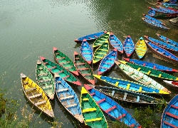 Jezioro, Kolorowe, Łodzie