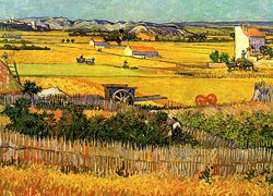 Vincent, Van Gogh, Pejzaż, Wiejski