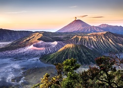 Góra, Bromo, Krzewy, Indonezja