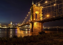 Most, Rzeka, Miasto, Cincinnati, USA