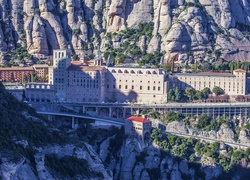 Góry, Klasztor, Montserrat, Katalonia, Hiszpania