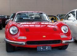 Ferrari,światła , zderzak , czerwony