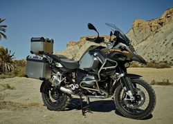 Motocykl, BMW R1200GS, Kufry, Palmy