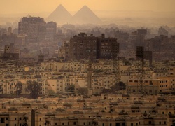 Egipt, Kair, Miasto, Piramidy