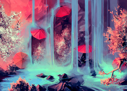 Cyril Rolando, Parasole, Wodospad, Drzewa