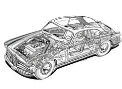 Alfa Romeo,szkic , rysunek