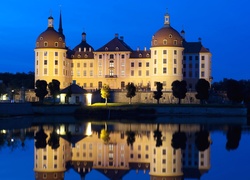 Pałac Moritzburg, Saksonia, Niemcy, Pałac na wodzie