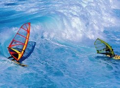 Windsurfing,dwie deski