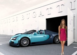 Kobieta, Modelka, Bugatti Veyron, Sportowy