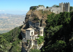 Zamek Wenus, Castello dello Balio, Miasteczko Erice, Sycylia, Włochy