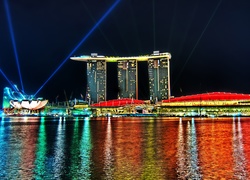 Singapur, Marina Bay Sands, Reflektory, Hotel