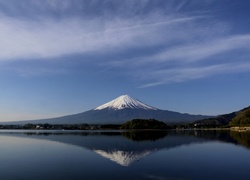 Jezioro, Lasy, Fudżi, Japonia