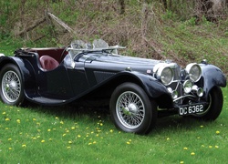 Zabytkowy, Jaguar, Ss100, 1935