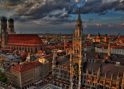 Panorama, Miasta, Monachium, Niemcy