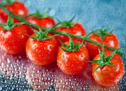 Pomidory, Krople, Wody