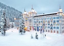 Góry, Las, Hotel, Kempinski, Grand des Bains, St.Moritz