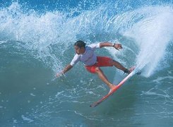 Windsurfing,deska,fala, morze