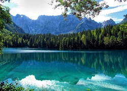 Góry, Jezioro, Las, Odbicie