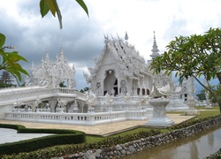 Biała Świątynia, Wat Rong Khun, Prowincja Chiang Rai, Tajlandia