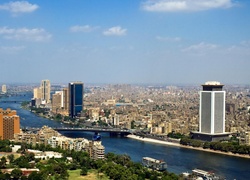 Egipt, Kair, Miasto, Rzeka