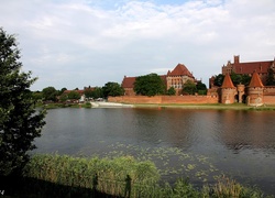 Zamek Krzyżacki, Rzeka Nogat, Malbork, Polska