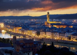 Florencja, Włochy, Noc