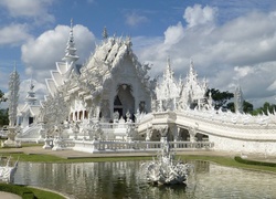 Biała, Świątynia Wat Rong Khun, Tajlandia