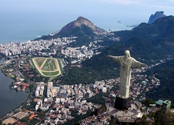 Brazylia, Rio de Janeiro, Miasto, Statua Chrystusa Zbawiciela, Wzgórza