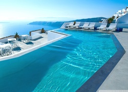 Morze, Basen, Santorini, Grecja
