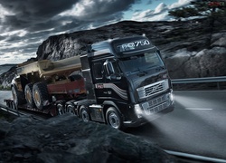 Volvo, FH16 750, Droga, Skały, Ciężarówka
